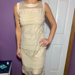 Cream Midlength Dress